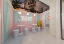 Thiết Kế Quán Cafe Với Sắc Màu Nhiệt Đới